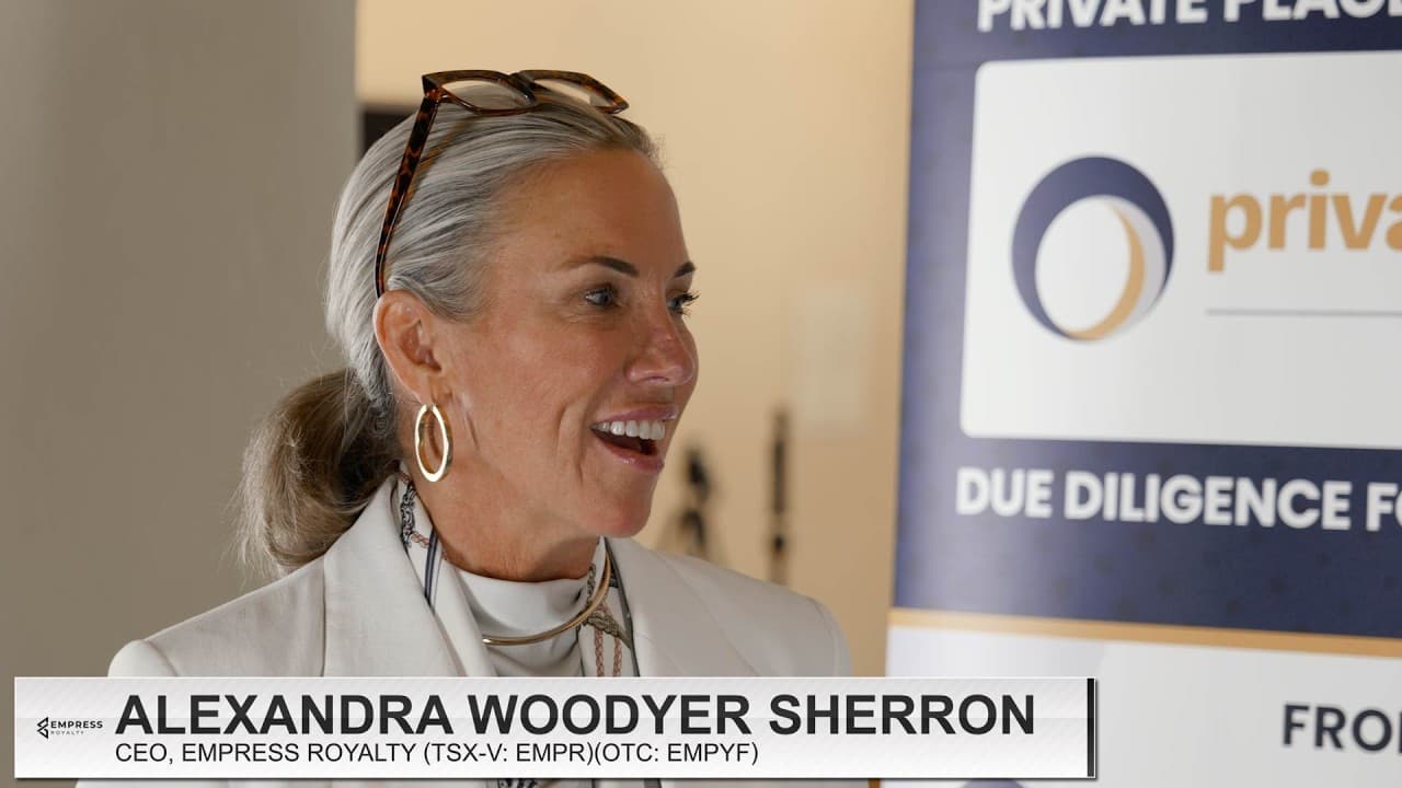 Empress Royalty CEO Alexandra Woodyer Sherron on Almadex Acquisition, AI Strategy & 2026 Growth